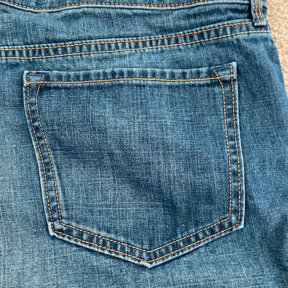 denim jean shorts size 12 low rise old navy - Picture 3 of 8